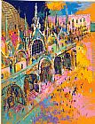 Leroy Neiman Piazza San Marco painting